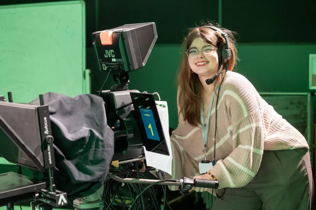 Student filming