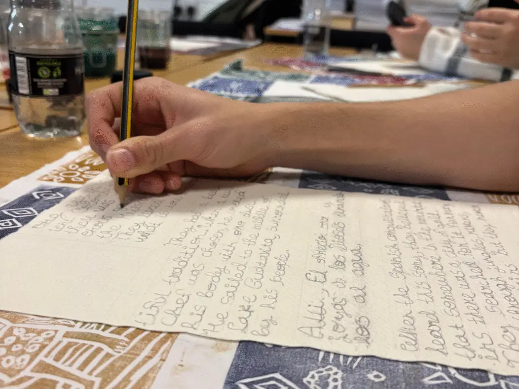 Written letter by ESOL student