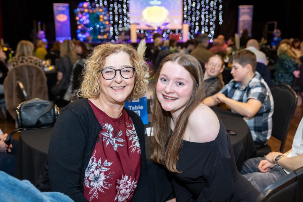 Apprentices, students and employers on stage at Wiltshire College & University Centre’s Apprenticeship and Work Placement Awards at Trowbridge Civic Centre.