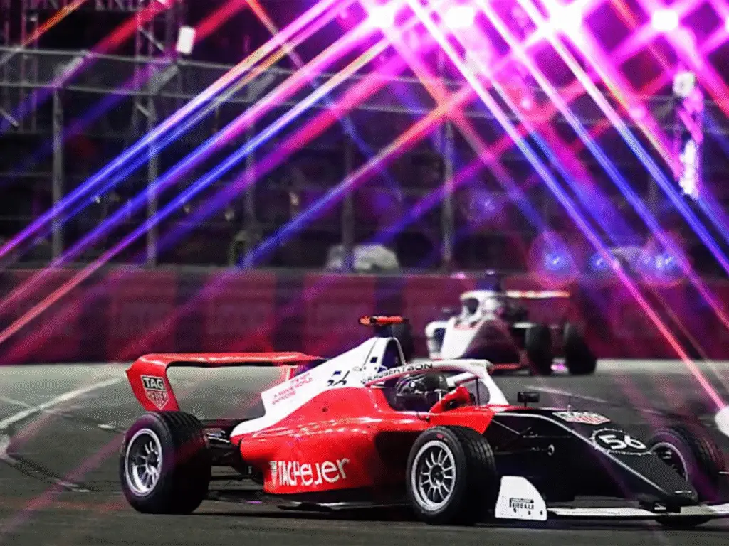 Car on track