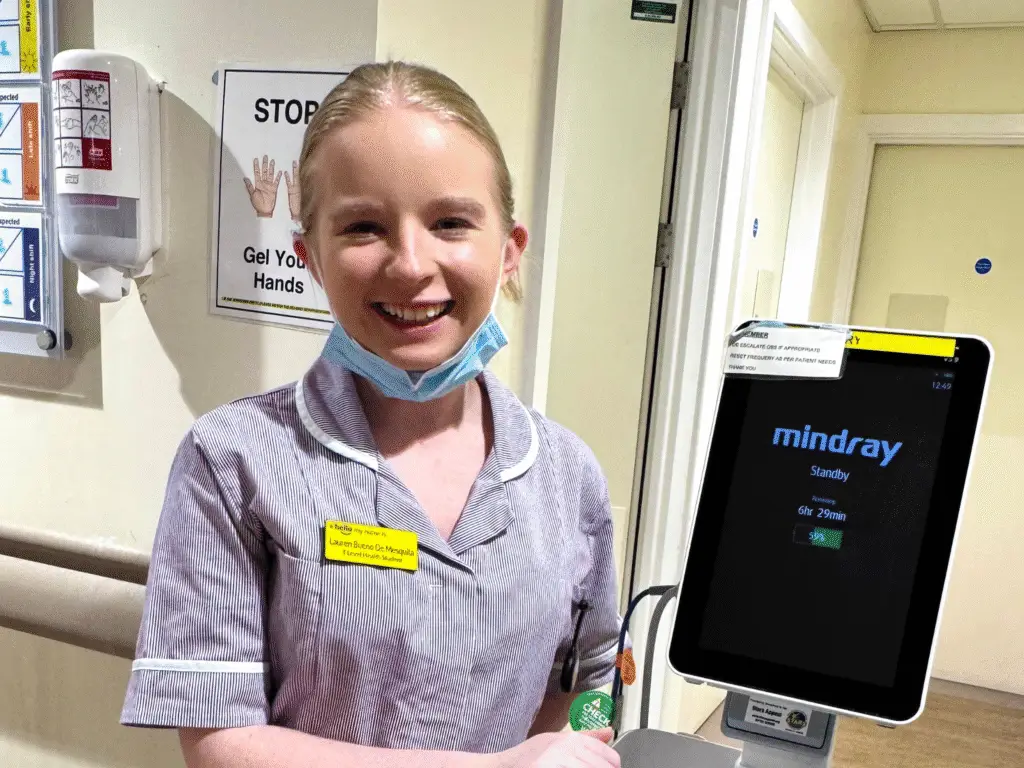 Student on Pembroke Ward at Salisbury District Hospital