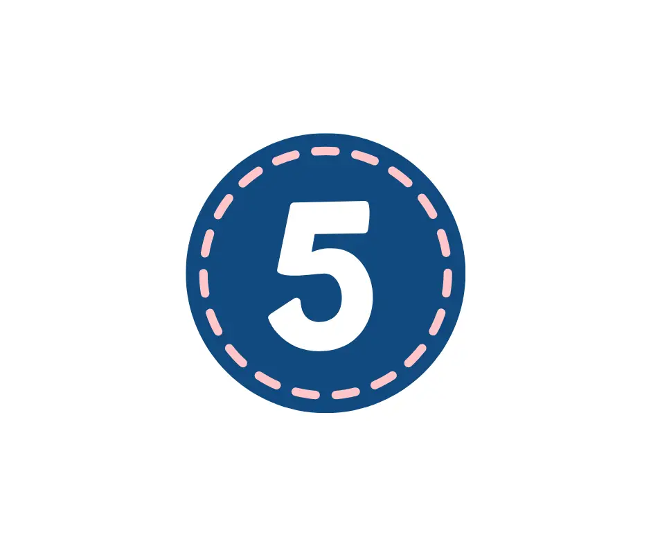 Number 5 icon