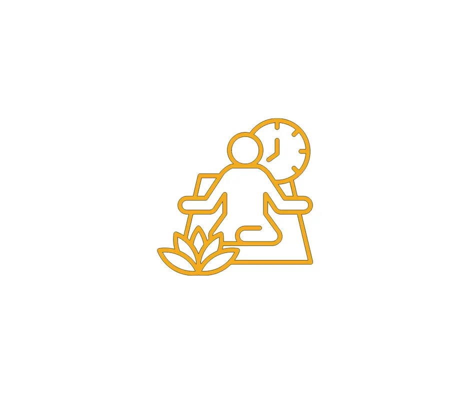 A person relaxing, looking after wellbeing