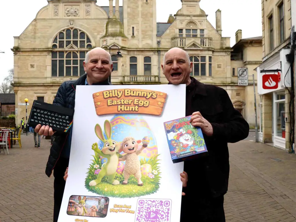 The Oliver twins in Trowbridge town.