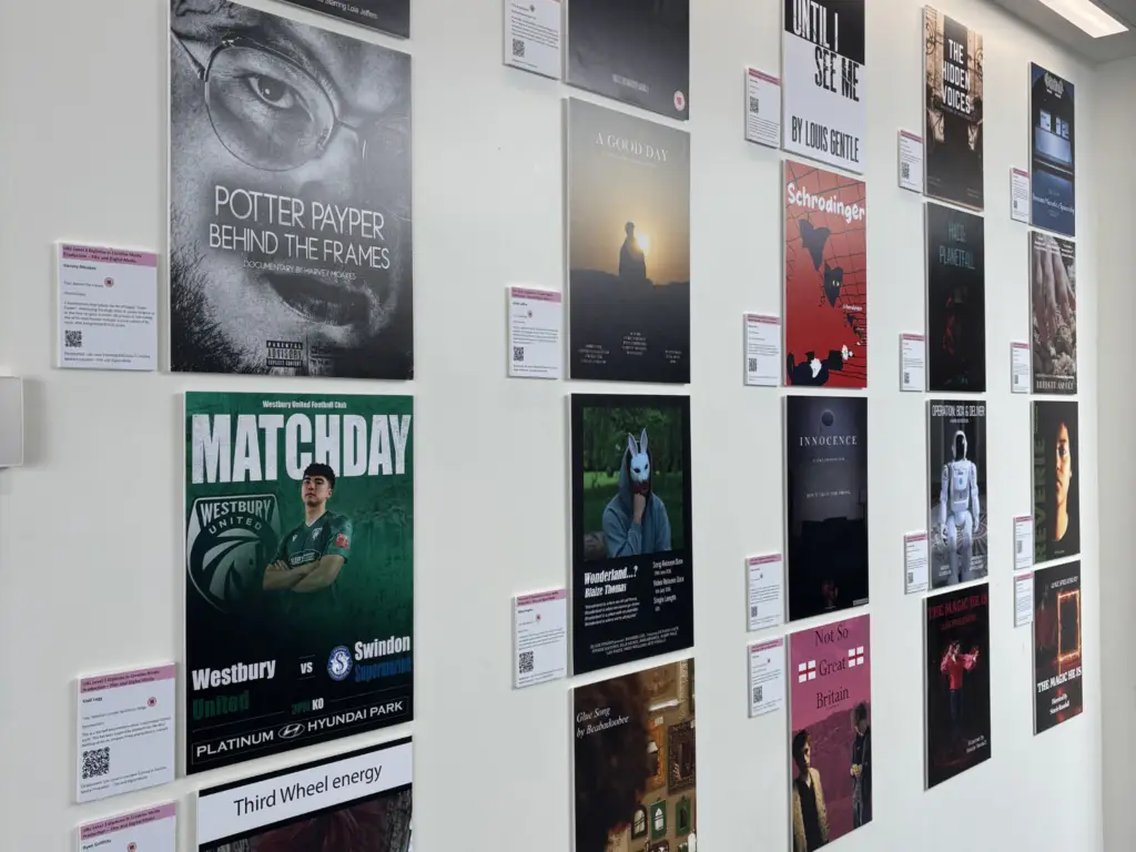 Film students work on display 