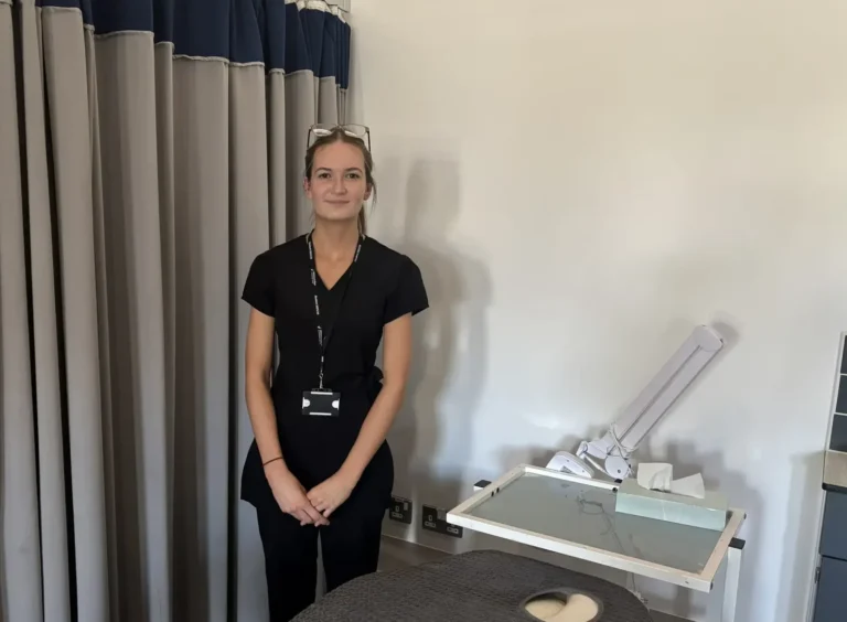 Beauty student at Wiltshire College & University Centre