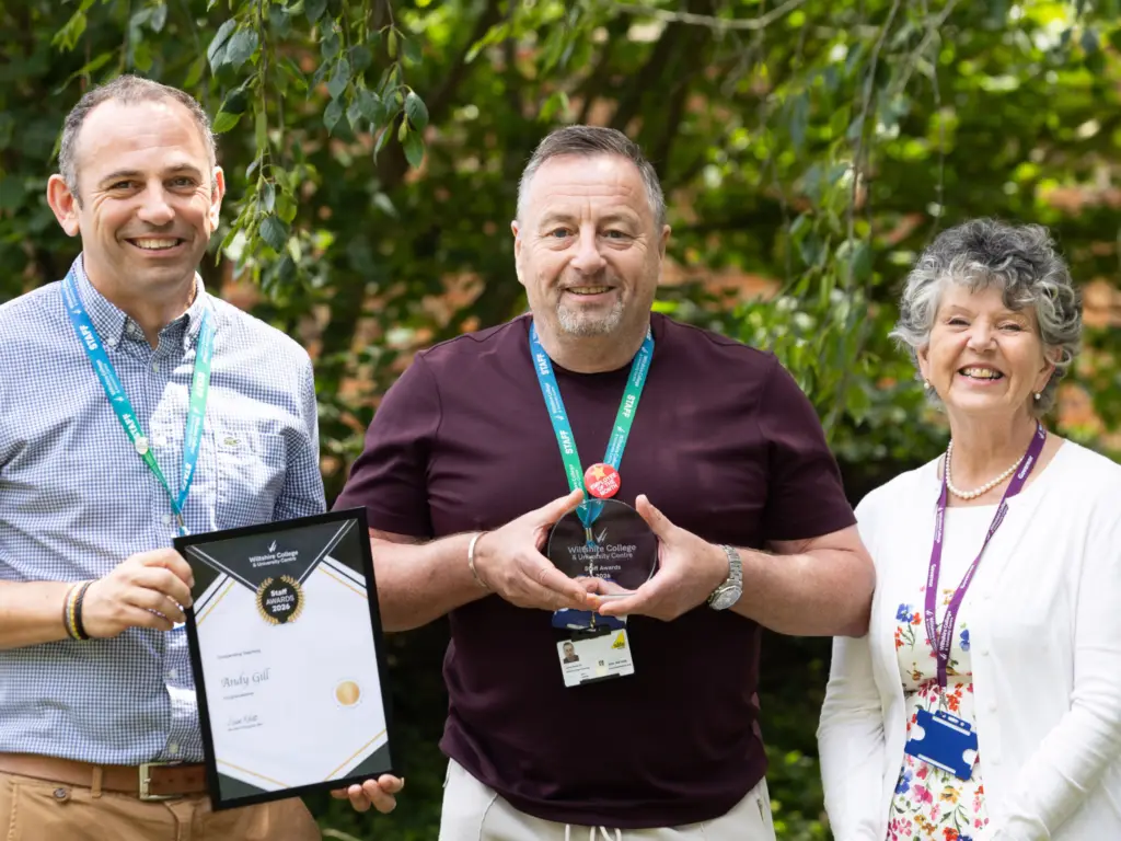Wiltshire College staff member wins award for outstanding teaching