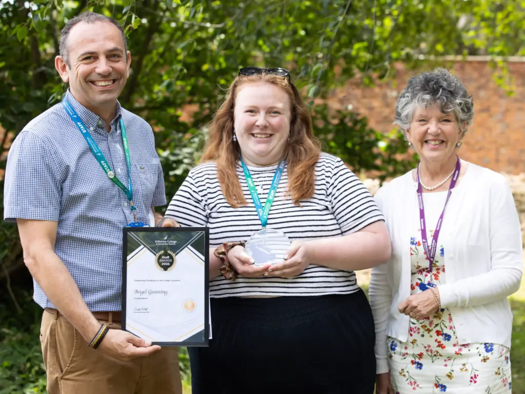 Wiltshire College staff member wins an award for Outstanding Contribution to the College Community