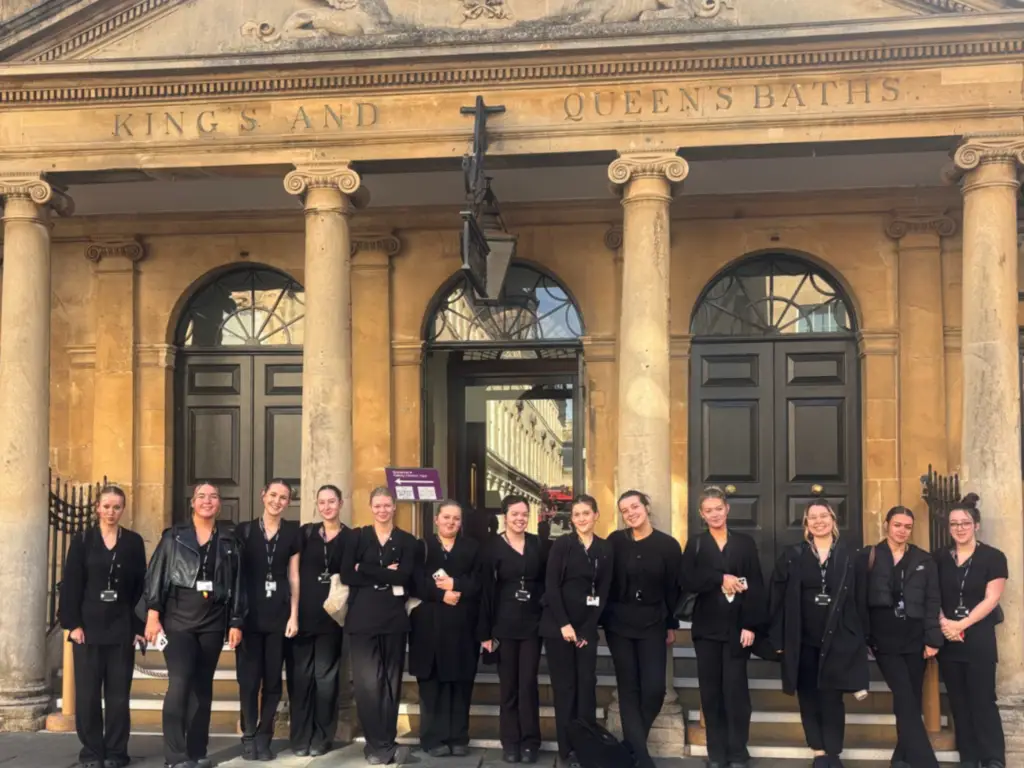 Beauty students from Wiltshire College & University Centre  in Bath. 