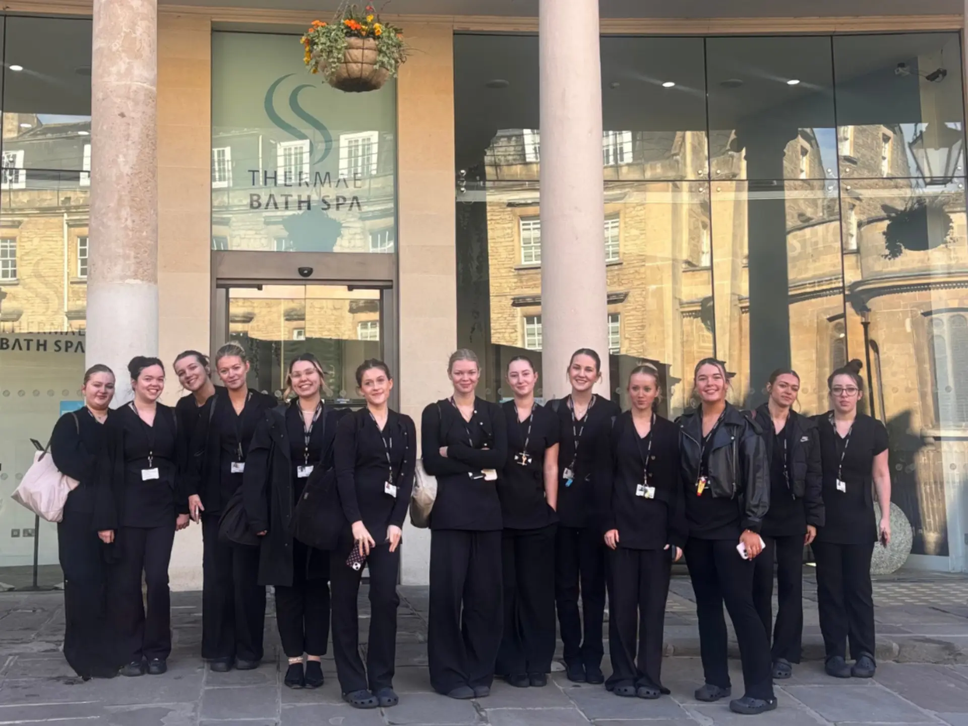 Wiltshire College & University Centre Beauty students visit Thermae Bath Spa