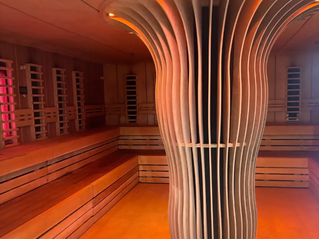 One of the saunas at Therma Bath Spa 