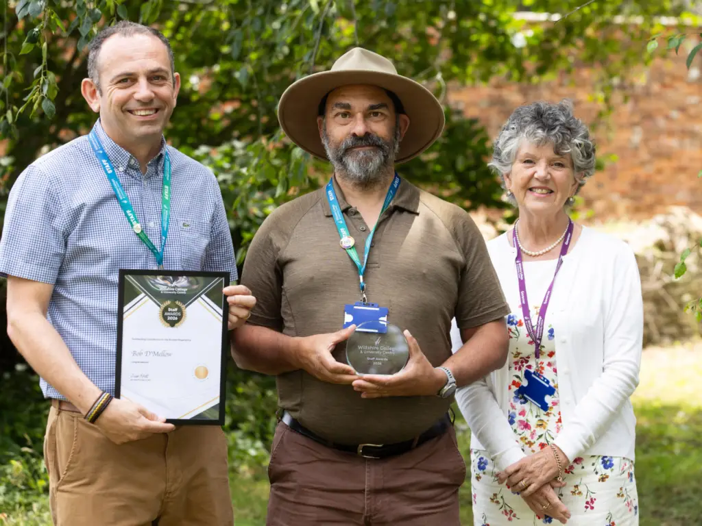 Wiltshire College staff member wins award for Outstanding Contribution to Student Experience at the colleges annual event