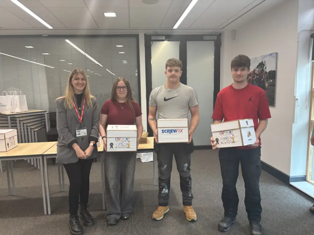 2nd place winners of the College's Construction Skills Competition.