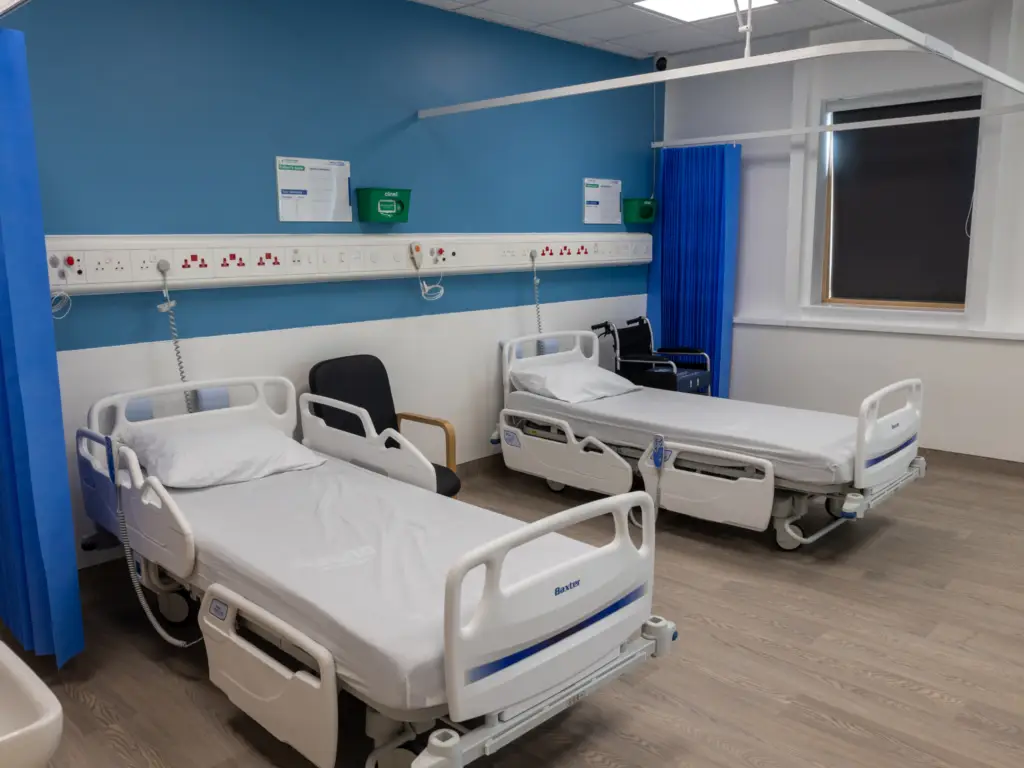 Healthcare ward at Wiltshire College & University Centre.