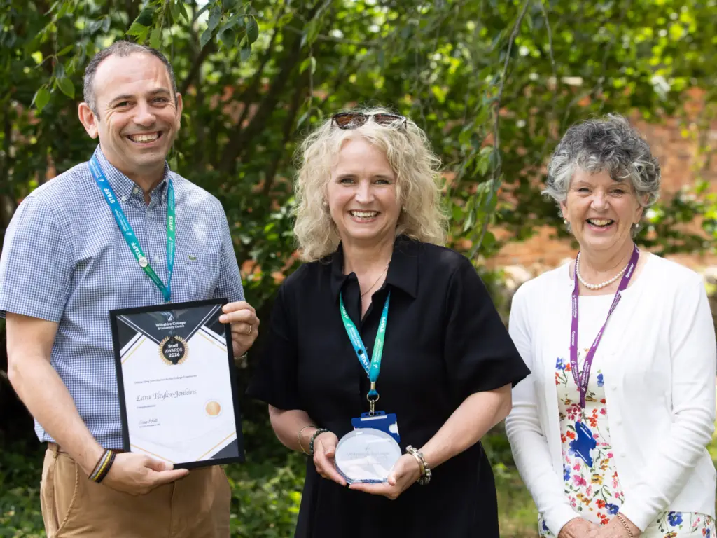 Staff member at Wiltshire College wins an award