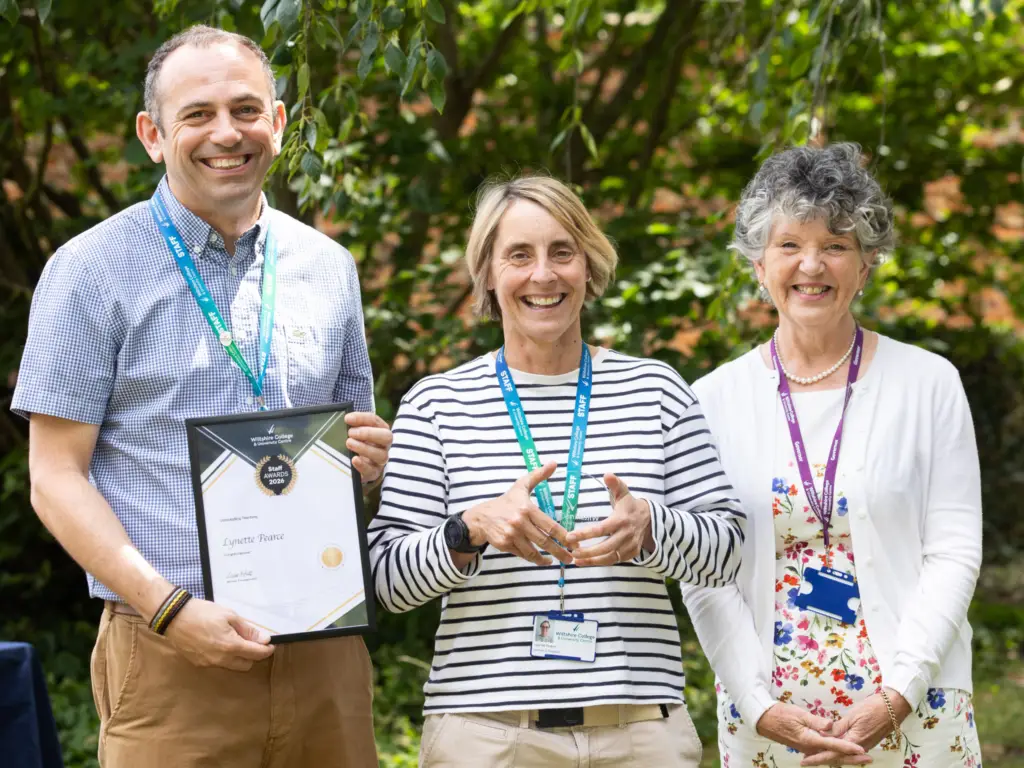 Staff member at Wiltshire College wins award for outstanding teaching