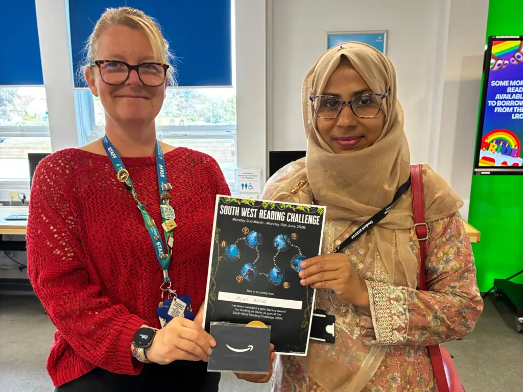 Wiltshire College & University Centre student wins silver level in the South West Reading Challenge.