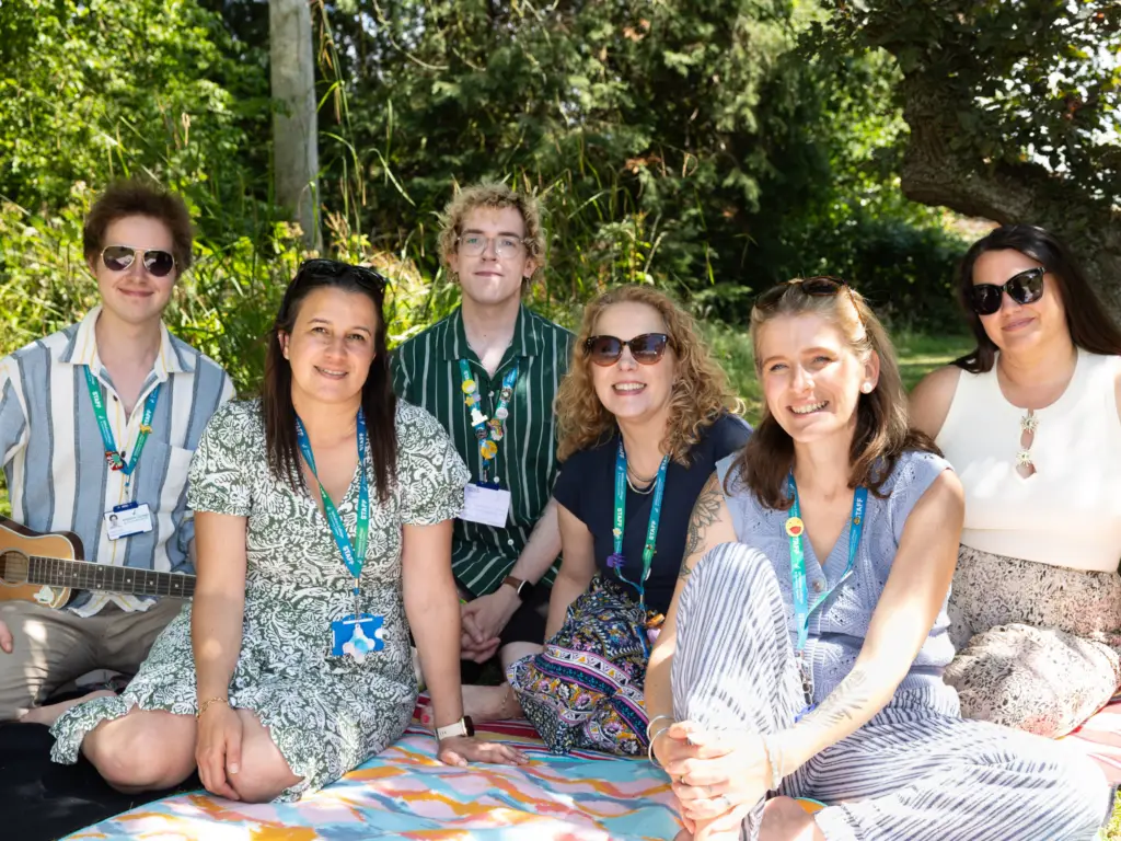 Staff members gather and celebrate together at their Wiltshire College annual event.