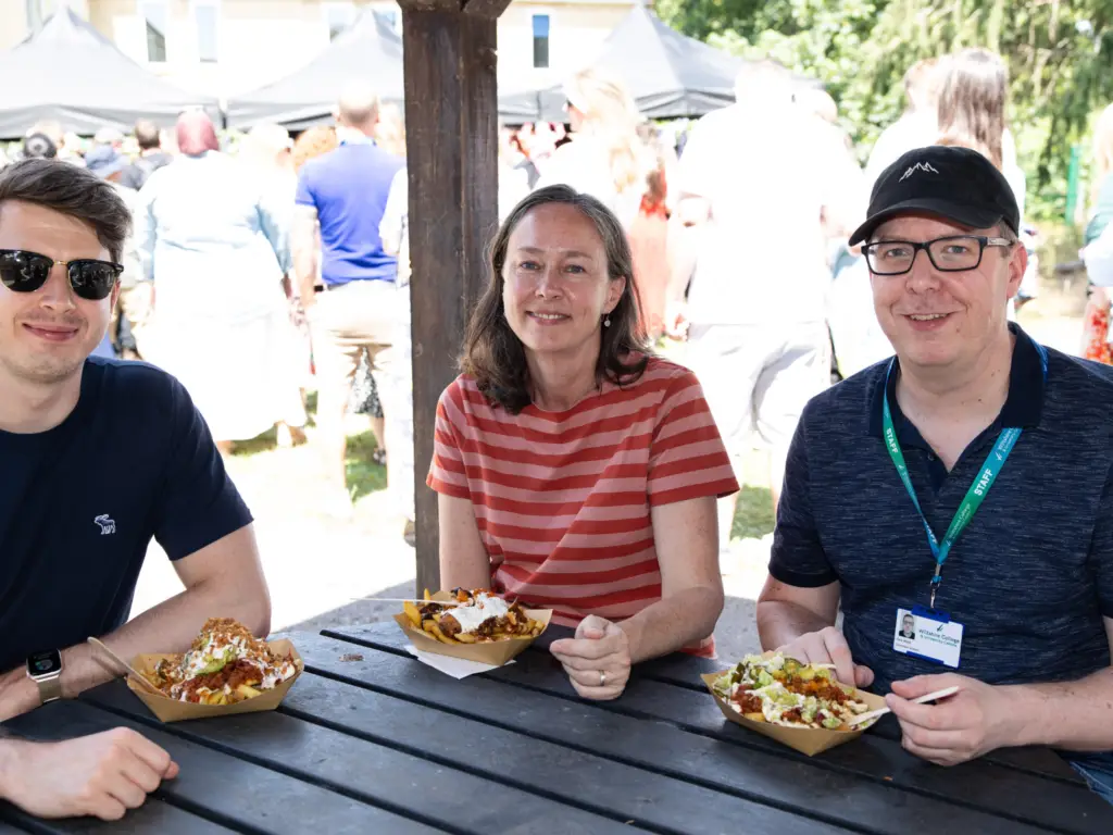 Wiltshire College staff enjoy lunch following their awards ceremony