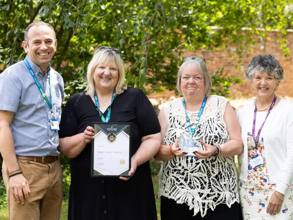Wiltshire College present Initial teacher training as their team of the year