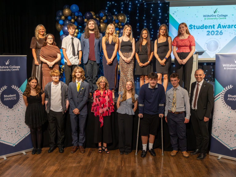 Students and staff at the annual student awards at Wiltshire College