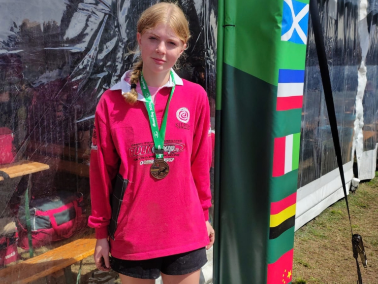 Zoe Raymond in South Africa representing England at the World Tug of War Championships